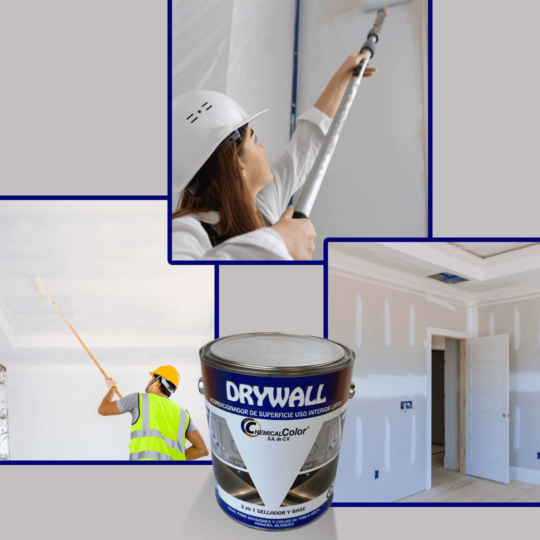 Acondicionador y base acrílica para drywall y madera con acabado mate