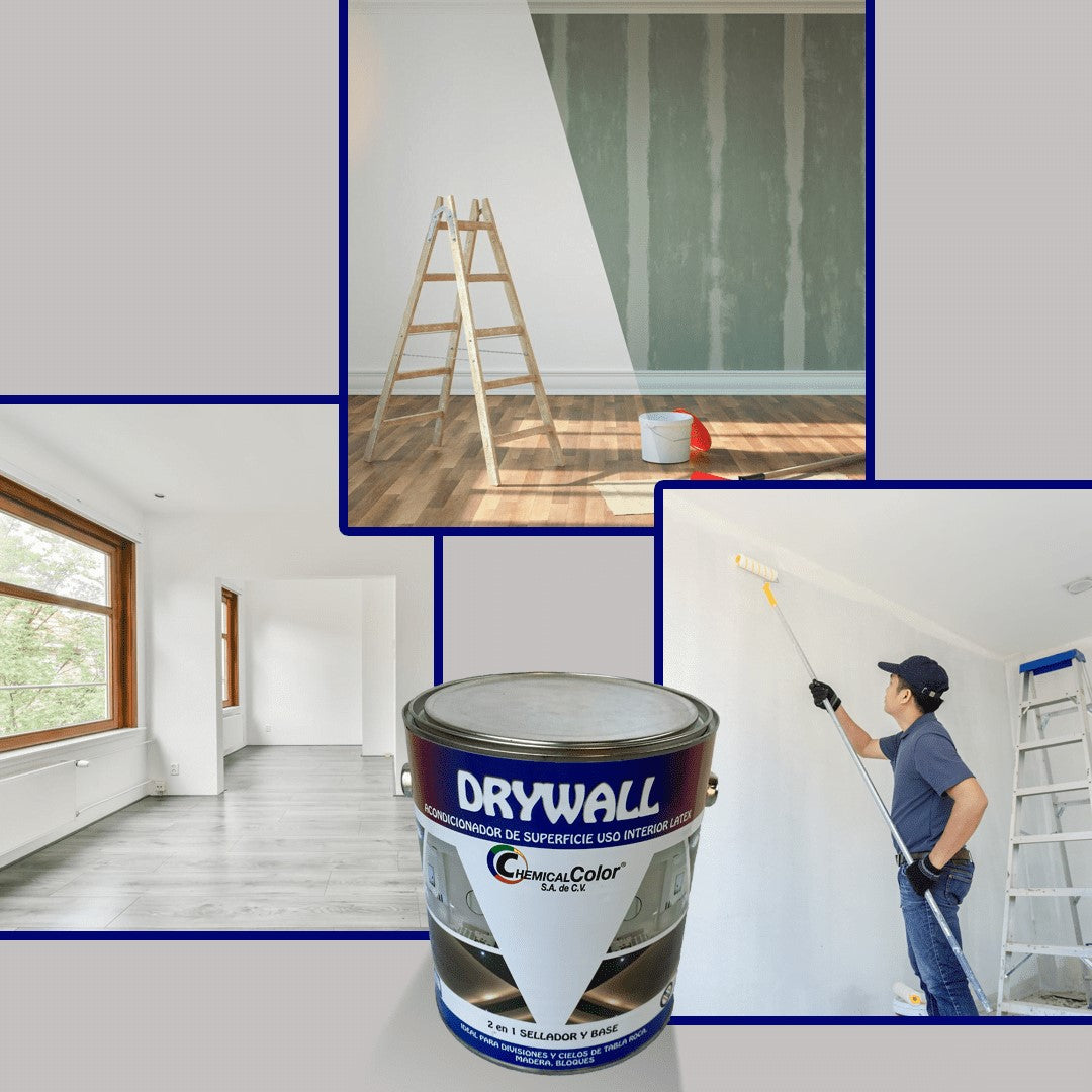 Acondicionador y base acrílica para drywall y madera con acabado mate